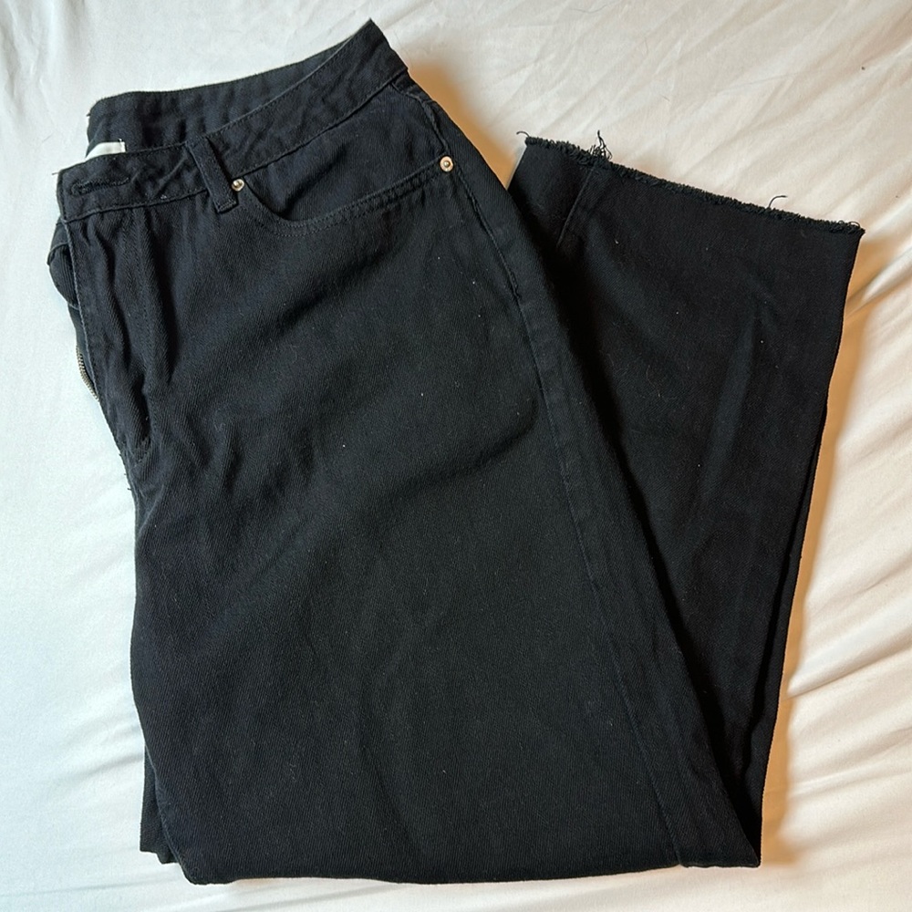 Love Bonito Straight Leg Black Jeans